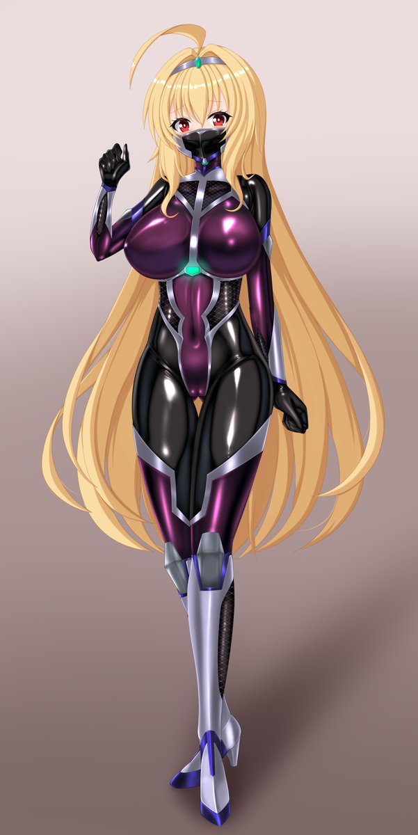 今まで描いた対魔忍風衣装のオリジナル娘 