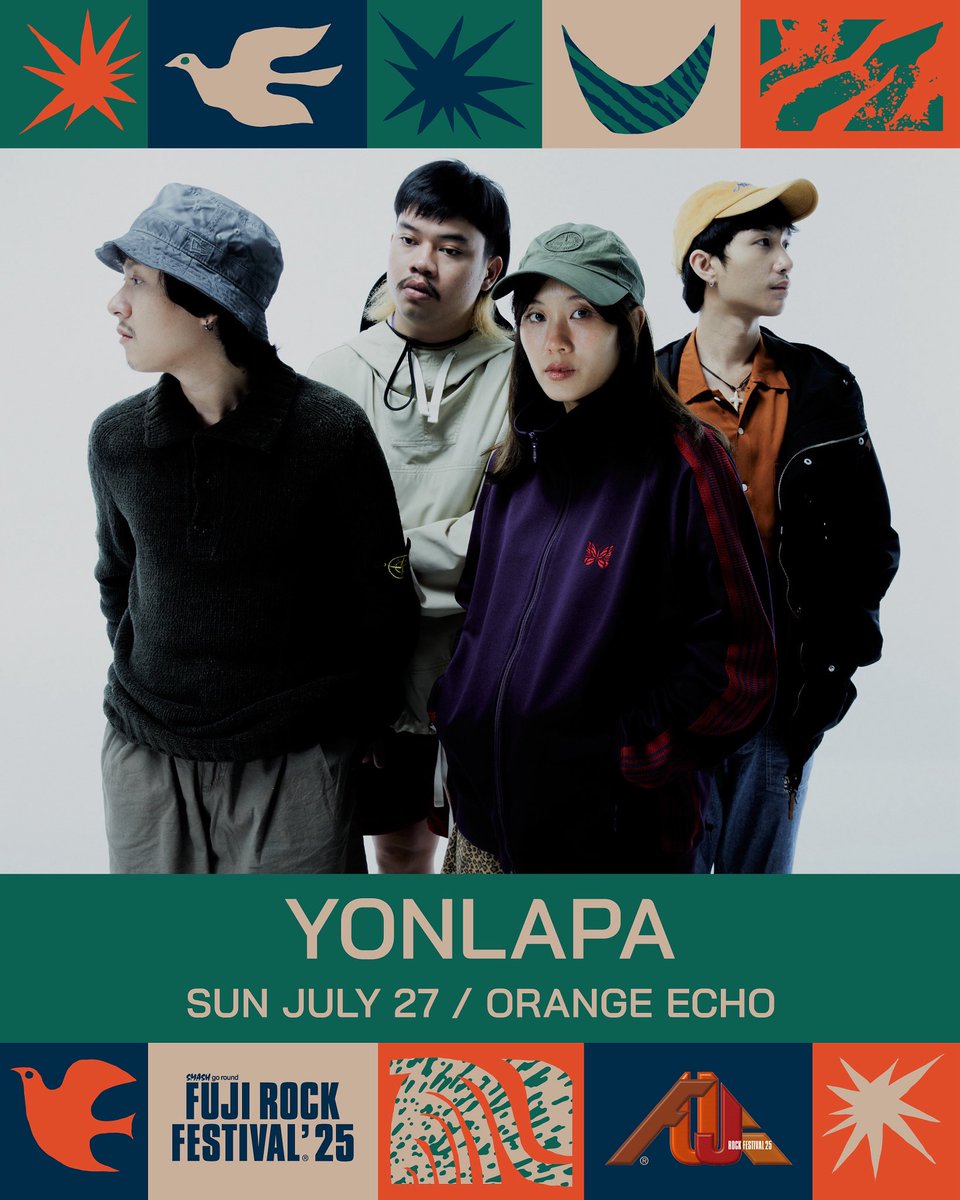 明日！YONLAPA <a href="/yonlapaband/">YONLAPA</a> 
フジロック16:20-17:00  ORANGE ECHO
みなさんお集まりください🍊