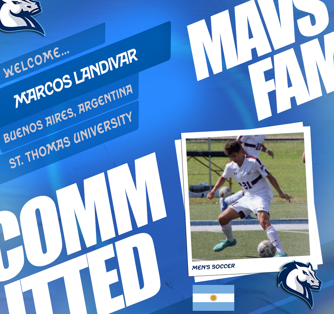 MercyMavericks's tweet image. Today we welcome Marcos Landivar who joins men's soccer in the fall from Argentina and St. Thomas University!