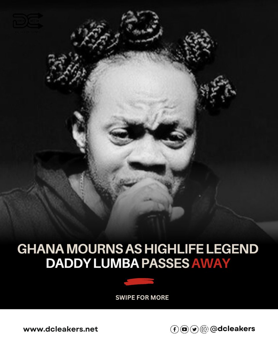 dcleakers's tweet image. Ghana Mourns as Highlife Legend Daddy Lumba Passes Away
#dcleakers