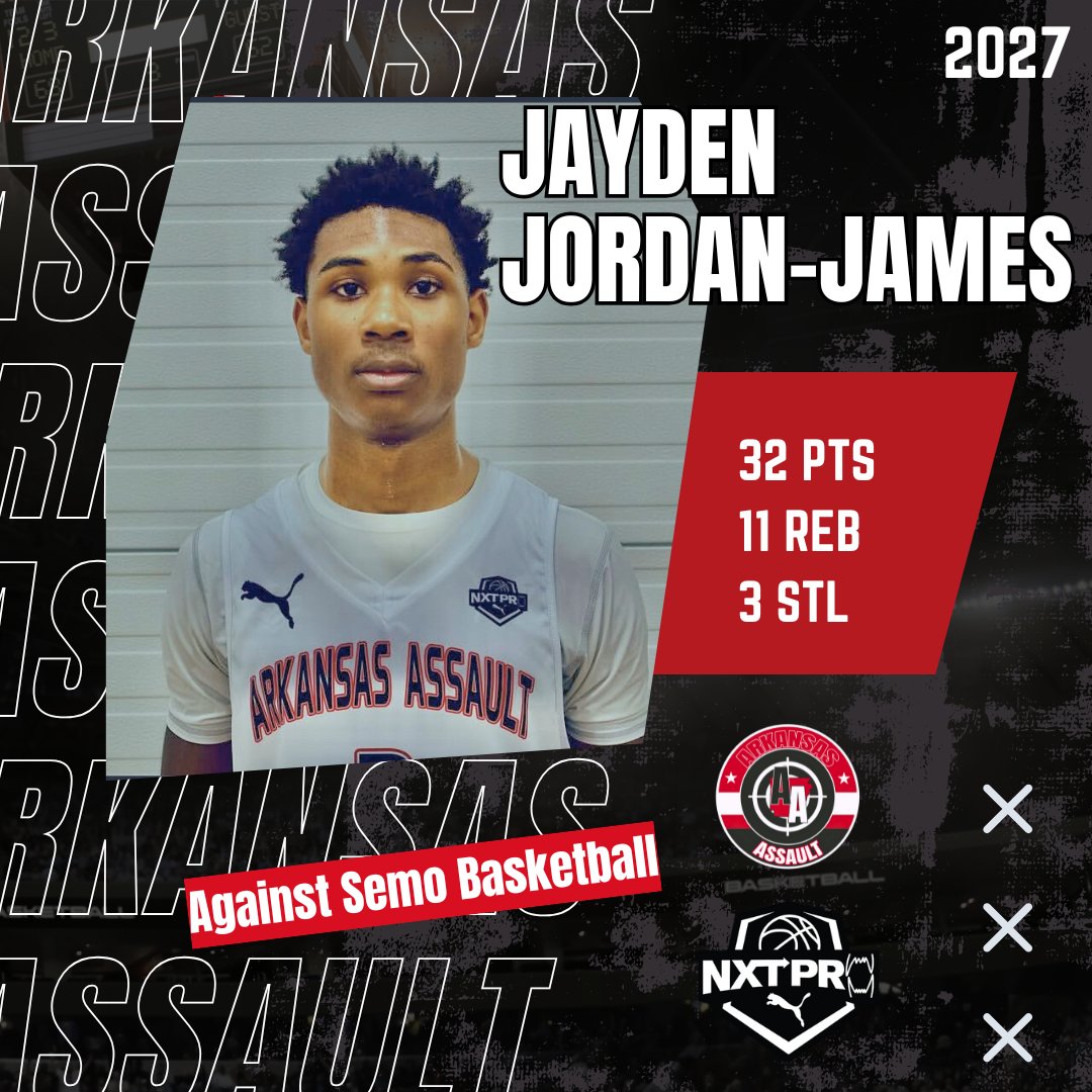 ArkansasAssault's tweet image. A monster game!! - 2027 - @jaydenjordanj3 - NxtPro Nationals, Orlando
#BeTheNxtPro
@NxtProHoops
@PRO16League