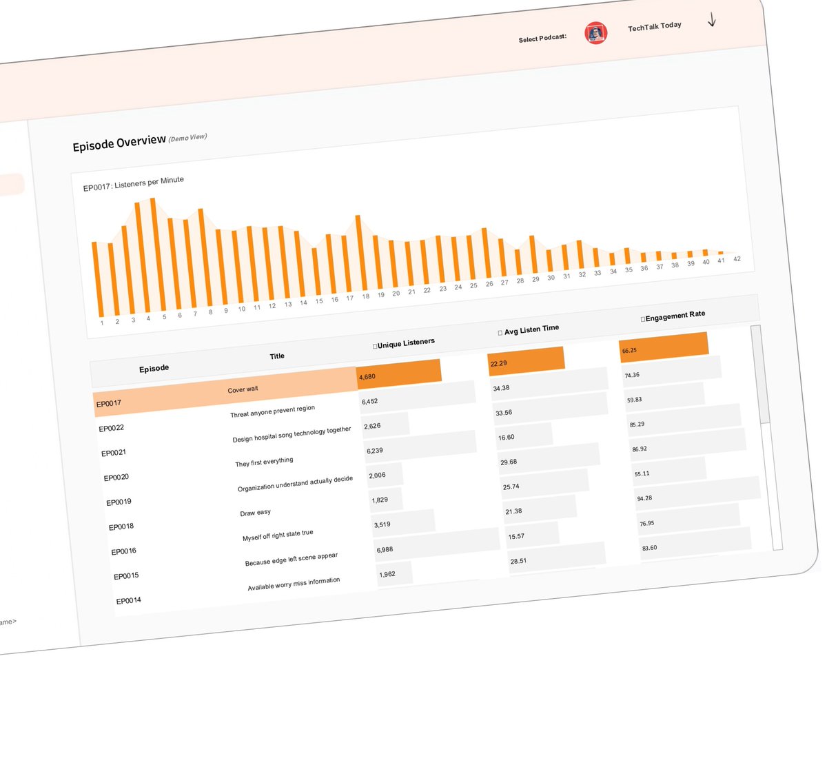 ud_analyst's tweet image. Hey #DataFam 👋
My first dashboard in a while - a podcast analytics tracker built in @tableau.
It tracks new listeners, engagement, avg listen time, downloads, across multiple platforms.
If you’ve got a podcast + data, DM, I’d love to build you one.
Link: public.tableau.com/views/PodcastA…