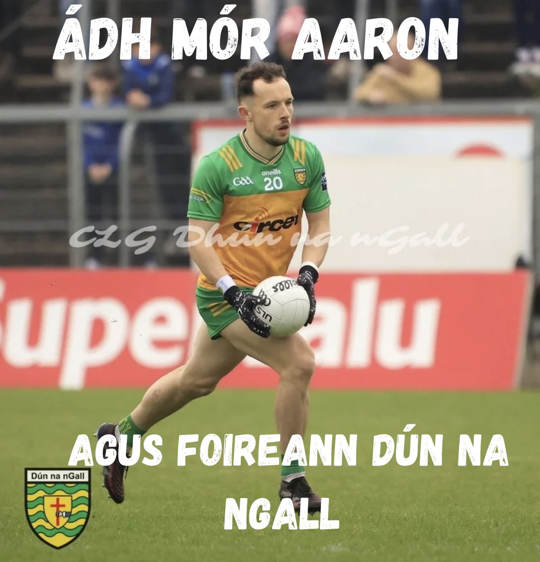 CLGNaomhColumba's tweet image. We would like to wish @officialdonegal the very best of luck in tomorrows All Ireland final against Kerry 

A special mention to our own club representative Aaron Doherty , we wish Aaron the very best of luck &amp;amp; to enjoy every minute  

Ádh mór Aaron👏🏼👏🏼