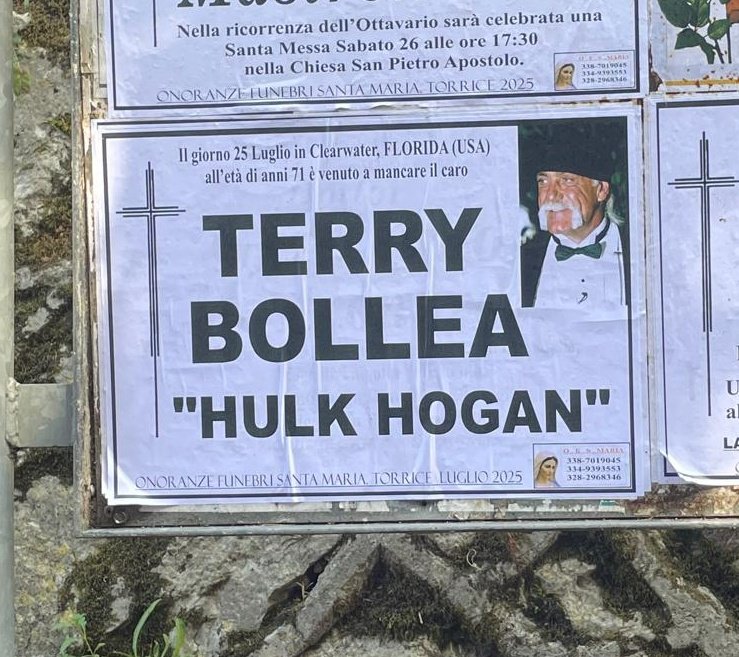 Fraduepuntozero's tweet image. Intanto a Frosinone....
#HulkHogan