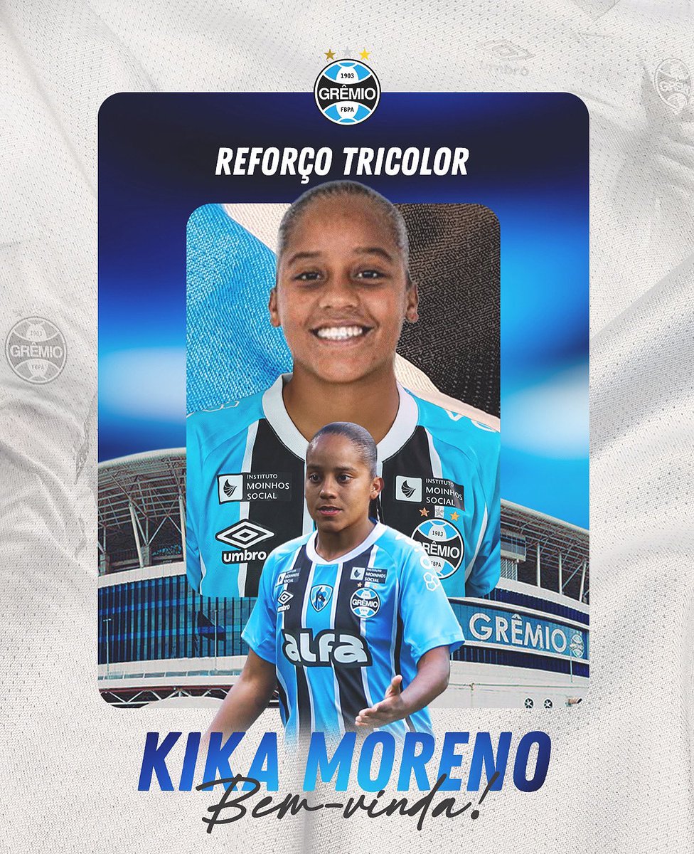 SOLOVENEX_'s tweet image. 𝗢𝗙𝗜𝗖𝗜𝗔𝗟. Lourdes Moreno fue anunciada como nueva jugadora del @Gremio Femenino de Brasil. La volante de 28 años, quien fuera capitana de la selección de Venezuela, presume pasos por clubes como Deportivo La Coruña, DUX Logroño y 3B da Amazônia, también de Brasil. #VenEx 🇻🇪