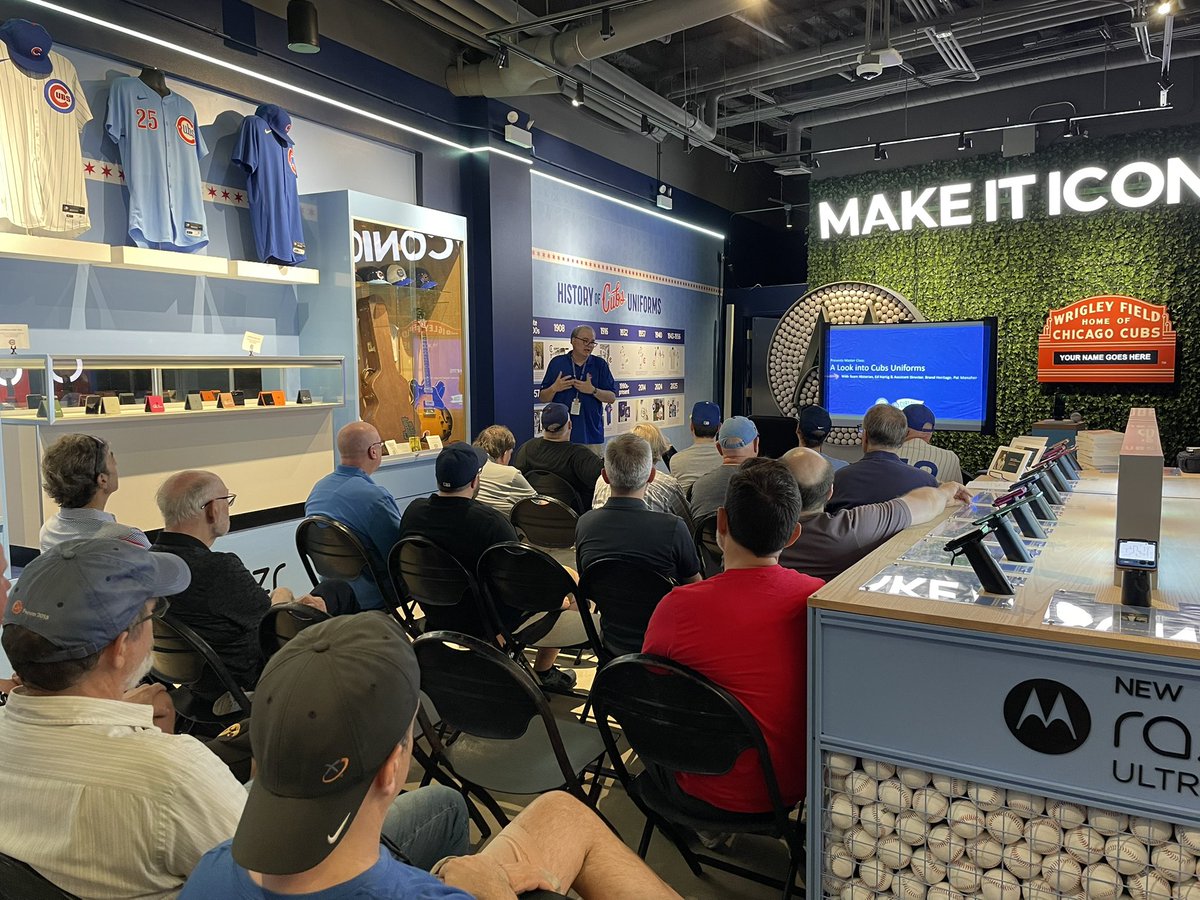 Our chapter meeting at Wrigley Field is underway. ⚾️