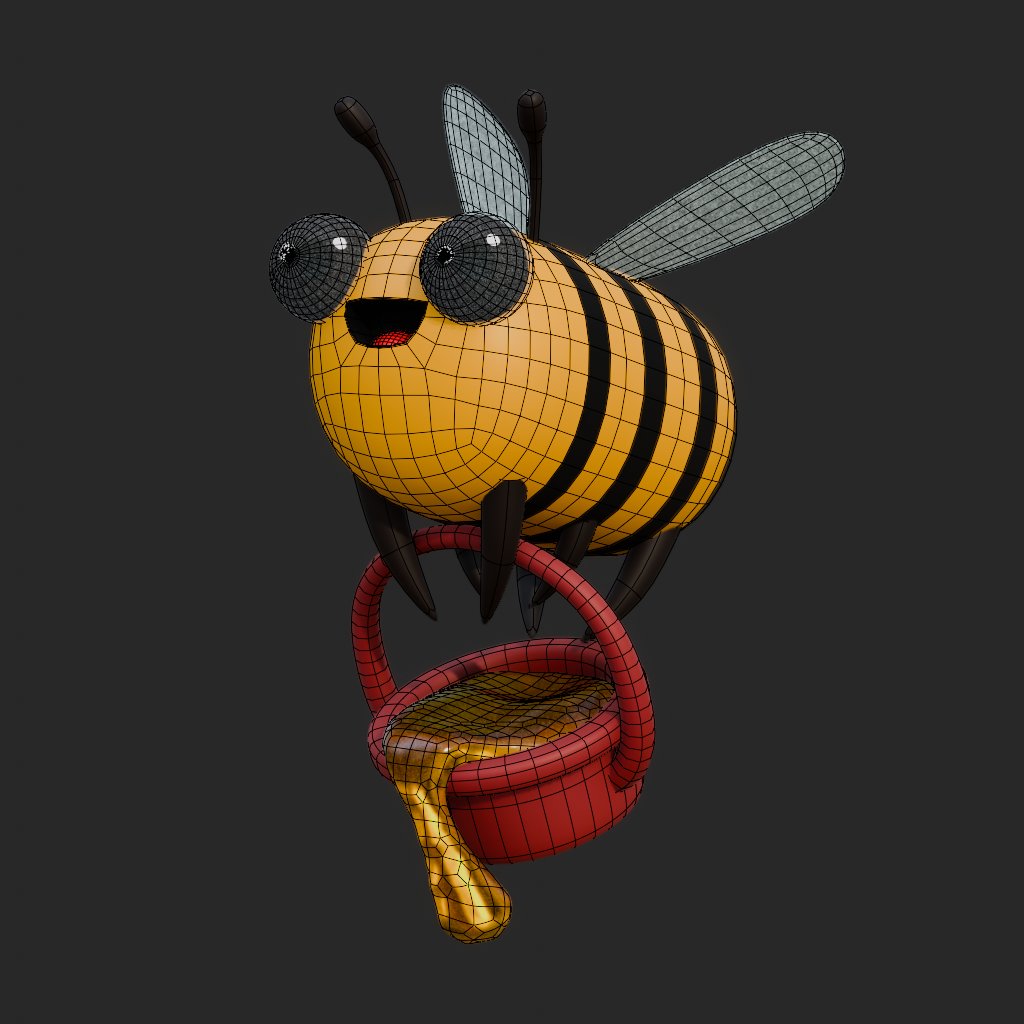 cgcookie's tweet image. 🍯Too chubby to fly. Too proud to care.
"Cute Flof Bee" made in Blender by our member Suban Waseem 👏