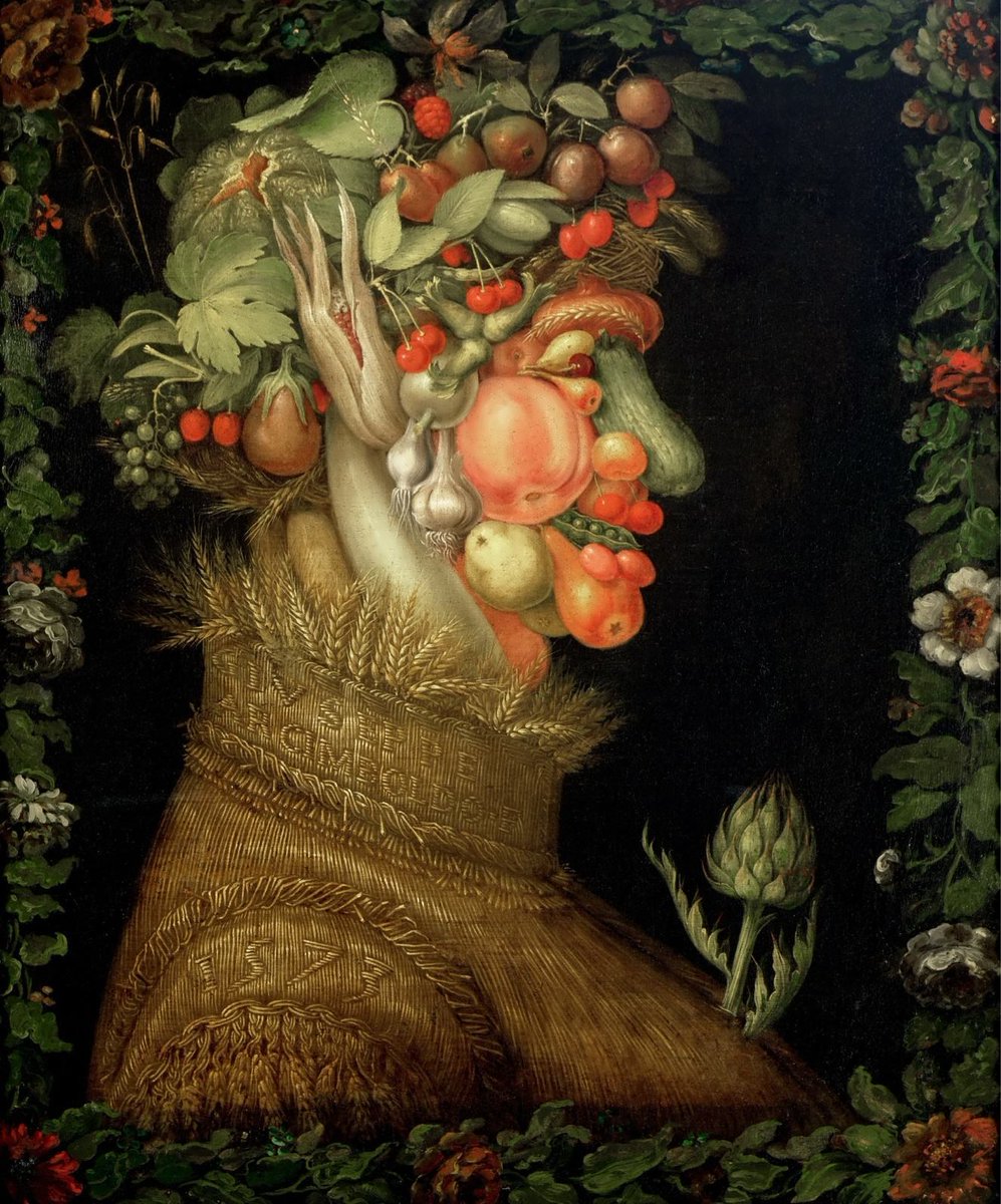 DonatellaNicit4's tweet image. In mezzo all'inverno ho scoperto che c'era un'invincibile estate
Camus
#BluDEstate #VentagliDiParole
@VentagliP
Arcimboldo "Summer"