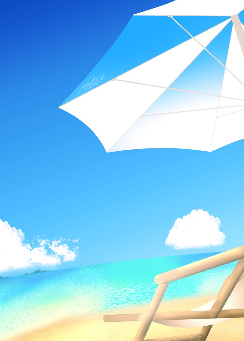 Netiel's tweet image. イラストの背景、手書きの場合はキャラクターのレイヤーをオフにすると裏側は割と雑だったり、キャラが被る部分はそもそも描いてなかったりします
