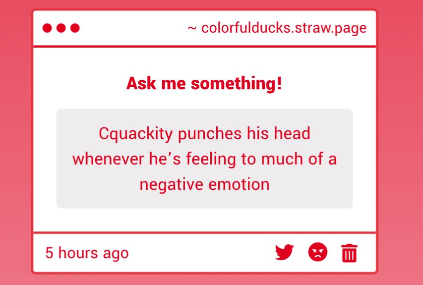 colorfulducks's tweet image. who sent this. You will be dealt with.
colorfulducks.straw.page