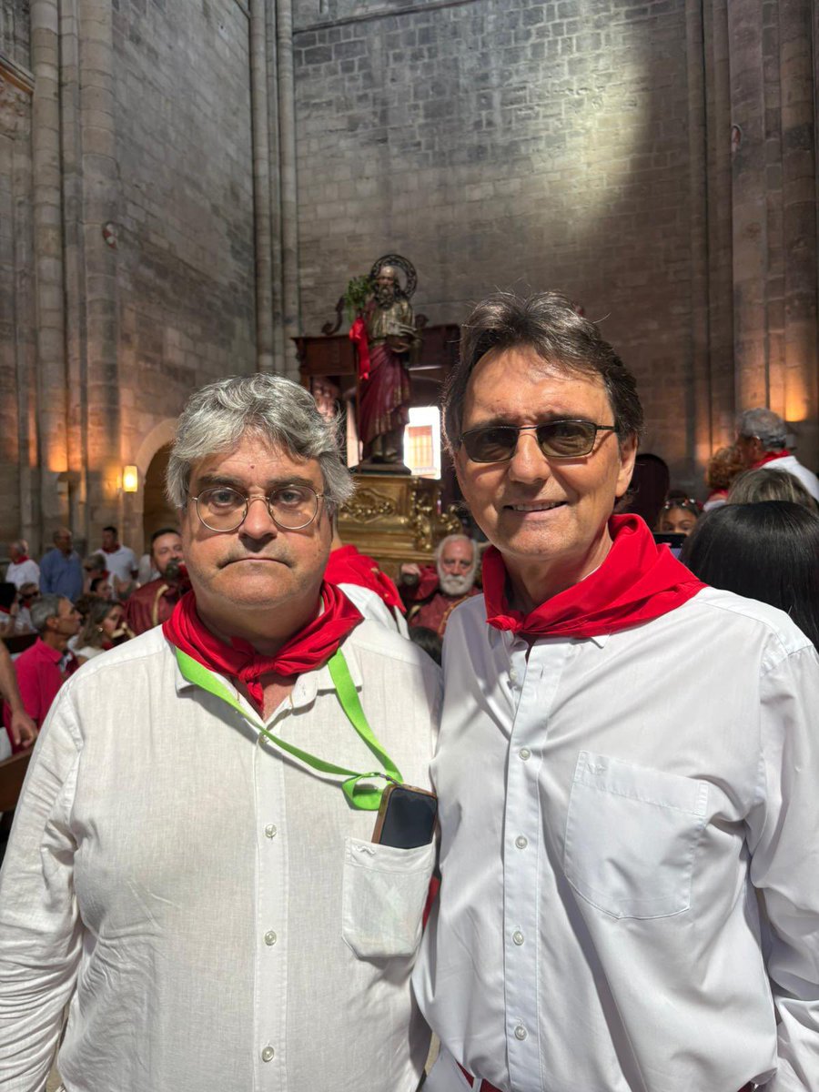 VoxNavarra's tweet image. 📸 Hoy, celebrando a Santa Ana en Tudela.
Nuestro presidente provincial, José María García Elorz, ha participado en la procesión junto a nuestro coordinador en el municipio, Javier García.
Siempre defendiendo y promoviendo nuestras tradiciones.