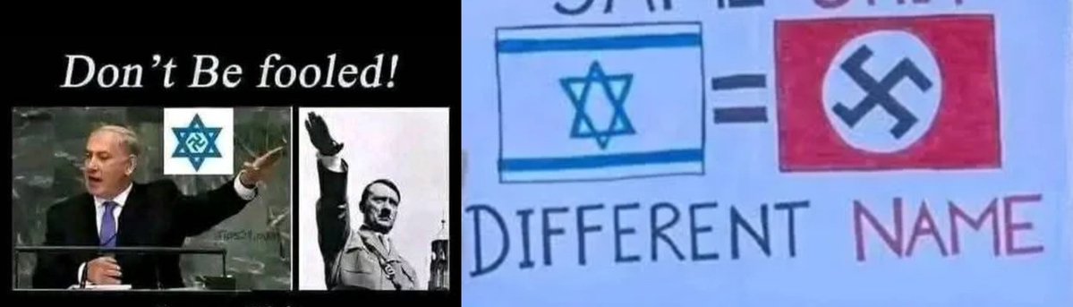 TrueTruth64's tweet image. Many are fooled. Many support.
Both are same with different names! 🗣️

#PostboxSaturday #Caturday 
#IsraelTerroristState #bbcaq