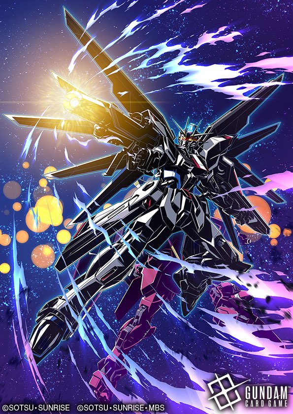Asmaria_'s tweet image. 本日発売のガンダムカードゲーム「Newtype Rising[GD01]」フリーダムとジャスティス描きました！
#ガンダムカードゲーム #GCG