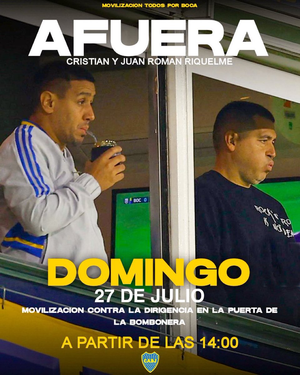 Labocatw's tweet image. URGENTE: NUEVO BANDERAZO PARA PEDIR LA EXPULSIÓN DE “DEDITO” #RIQUELME Y PTE #RIQUELME
