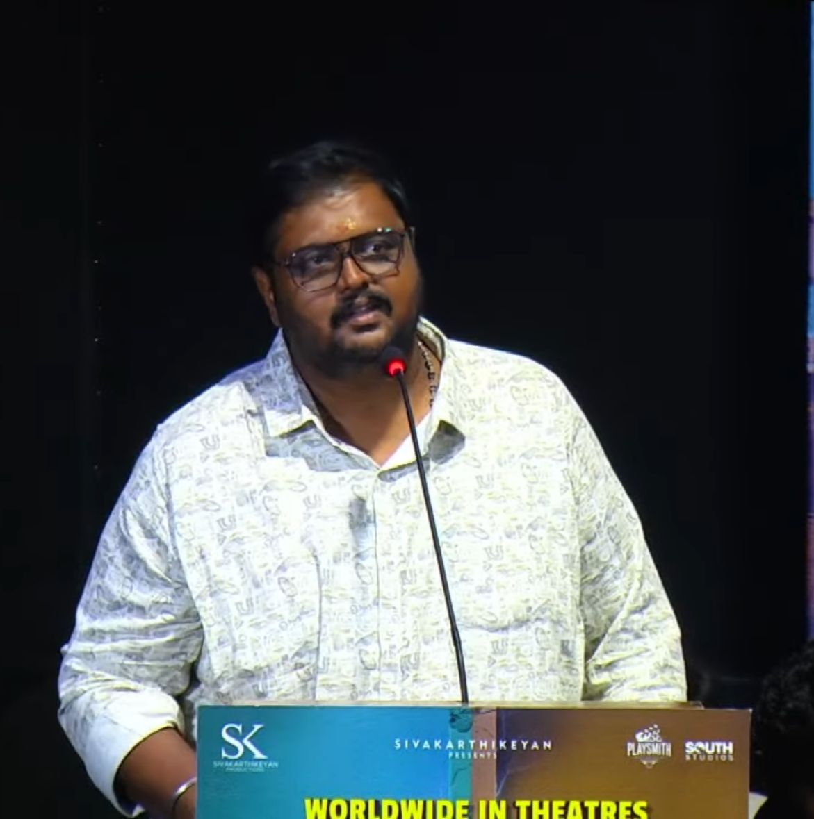 Creative Producer SP Sakthivel at #HouseMates Press Meet:

Not your usual horror tale, Filled with twists and surprises!🗣️ 
 An engaging and exciting ride. Expect the unexpected!🎬