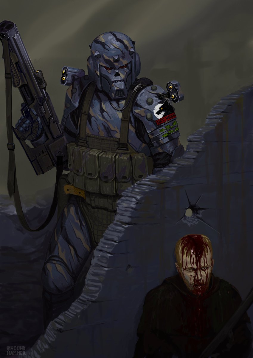 Necro_Archive's tweet photo. A provincial infantryman stalking within the ruins. https://t.co/JlQbnpHlBf