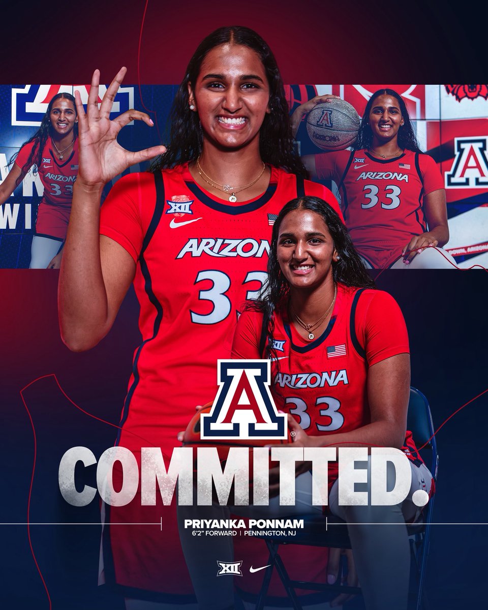 Brandon Clay Scouting | Powered by @brandonclaypsb &amp; <a href="/CBSSports/">CBS Sports</a> | <a href="/247Sports/">247Sports</a>

“The Best Evals in 🏀.”

‘26 Priyanka Ponnam of Blair Academy (NJ) has committed to Arizona.

She is a 3-Star prospect per 247Sports.