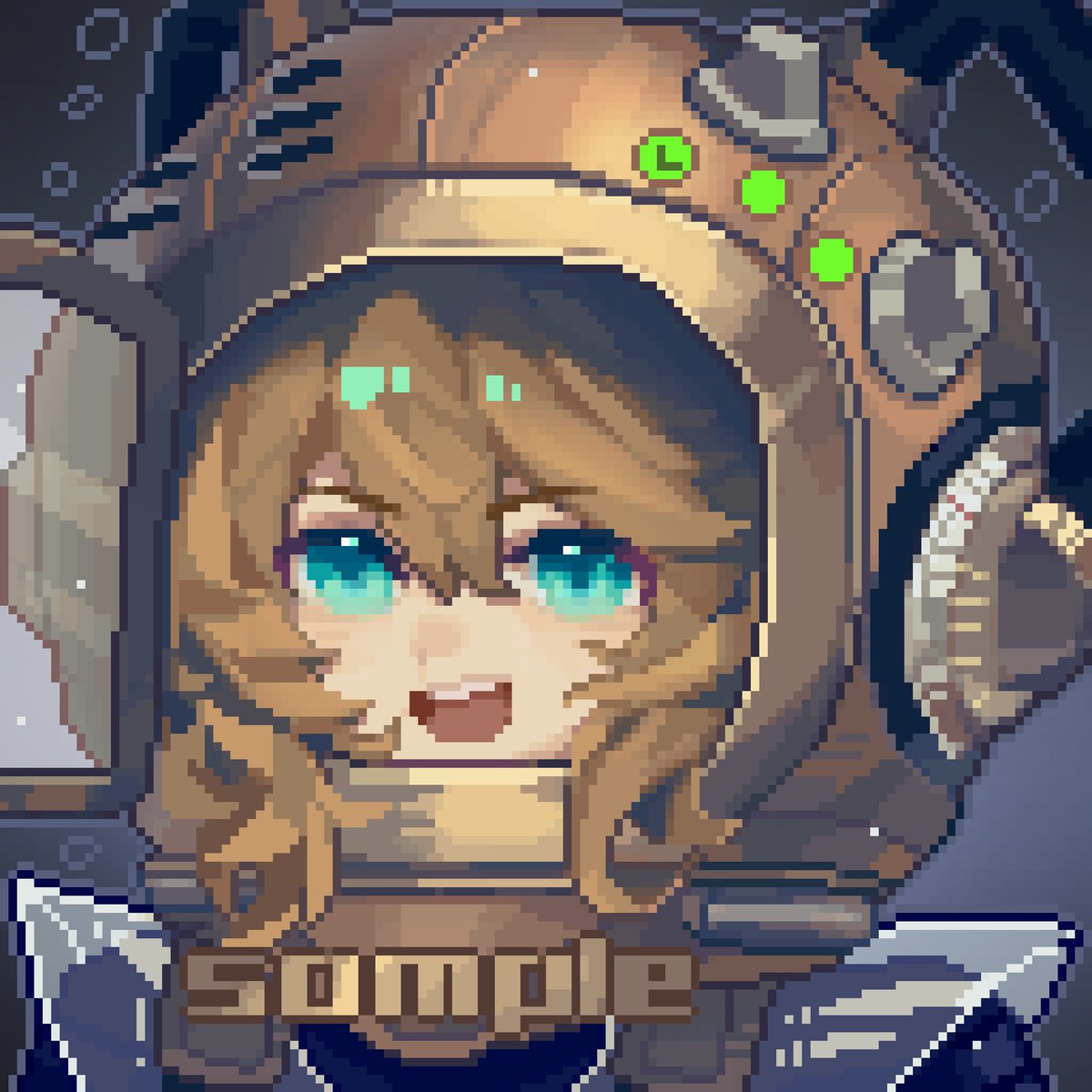 00BAllinn's tweet photo. 好可爱��洛克人皮肤☺️
#重返未来1999 #Reverse1999 #ドット絵 #pixelart #可燃点 #Spathodea https://t.co/OIGiZPBrjp