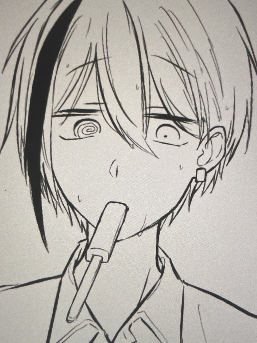 Kotogitune_pic's tweet image. クソ暑いので今イラストで
熱い気持ちを表してます🫠

暑すぎていまこの顔してる(  ⍨  )