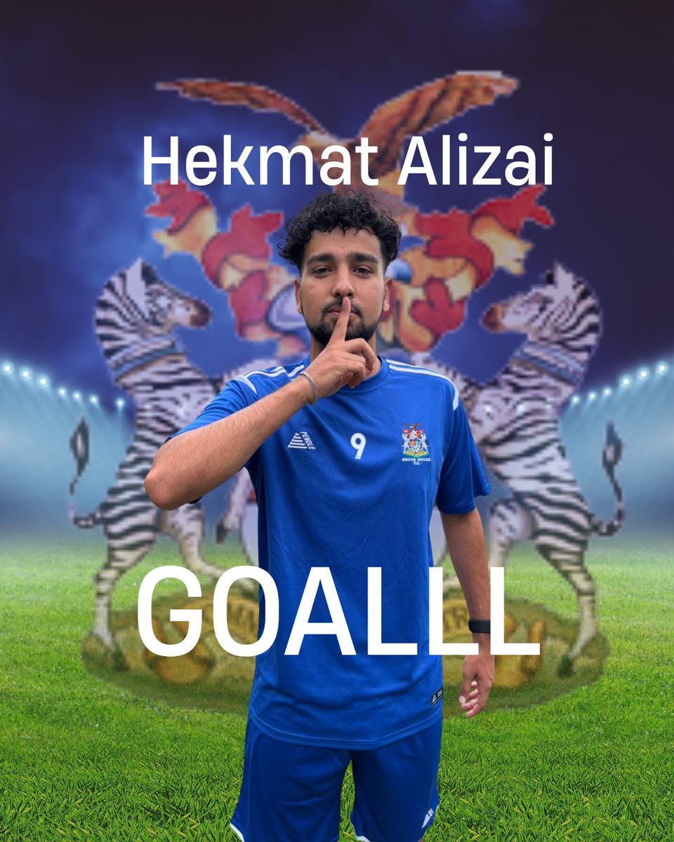 BrookHouseFC's tweet image. 41’ Hekmat Alizai 
Brook house 2-1 Oxhey jets