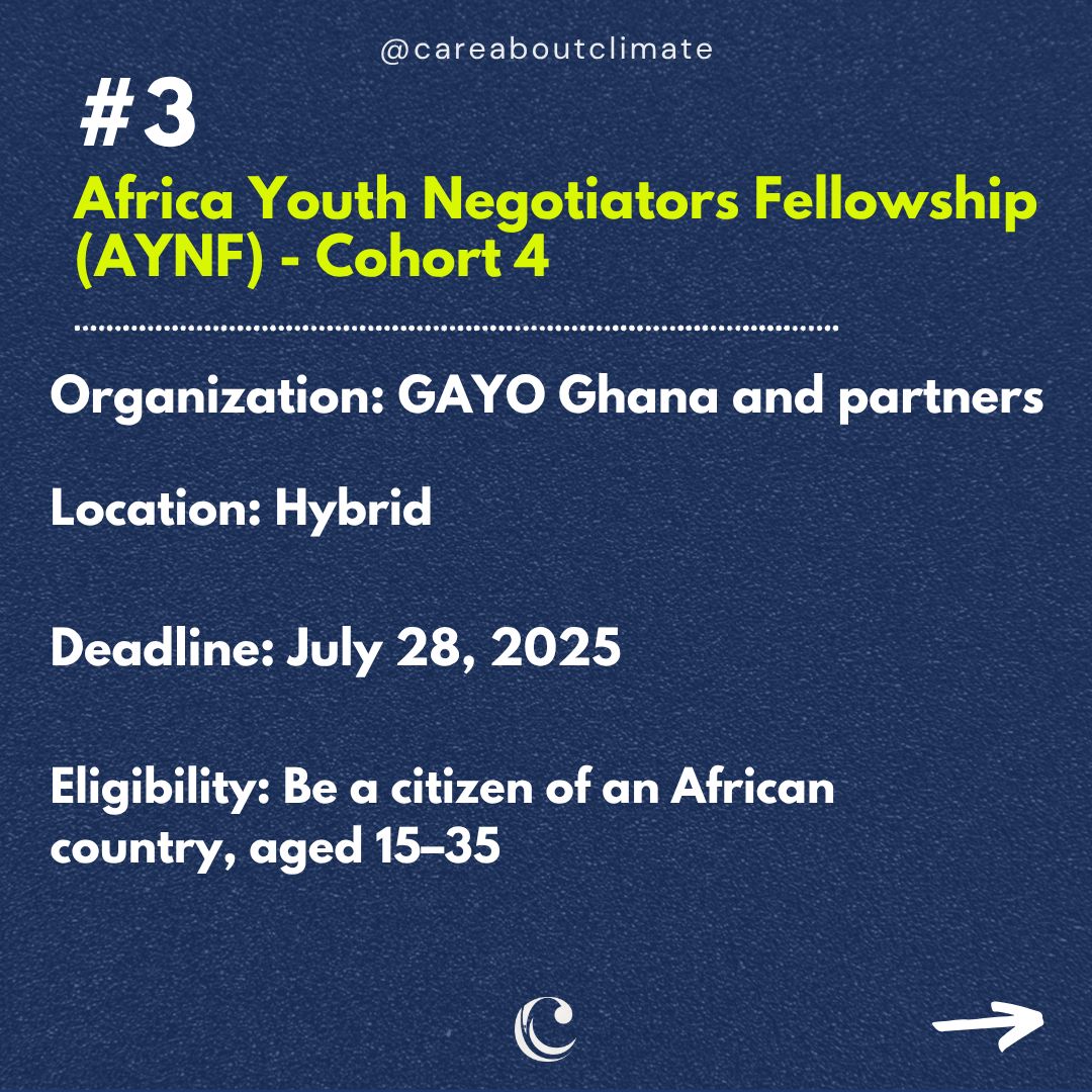 We're thrilled to launch another round of #Climate Fellowships — a meaningful opportunity for individuals ready to make a real difference in the fight against climate change.

🔗 Apply now: lnkd.in/dcE3VQ8q