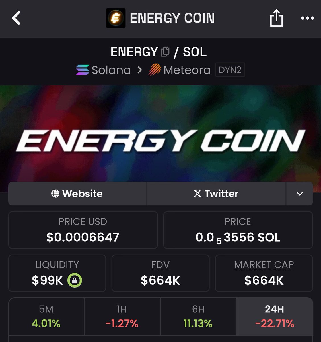 defi_made's tweet image. “Buy the fear. Sell the greed.”
I’m bullish on $ENERGY  @tickerenergy.

Still $SHOUT ing every day and not stopping anytime soon.

Get in. Join the wave ⚡📣