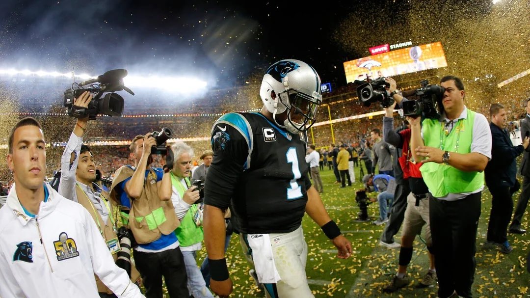 JalenCarterDPOY's tweet image. Cam Newton is more remembered for him not jumping on the ball in the Super Bowl than winning MVP.