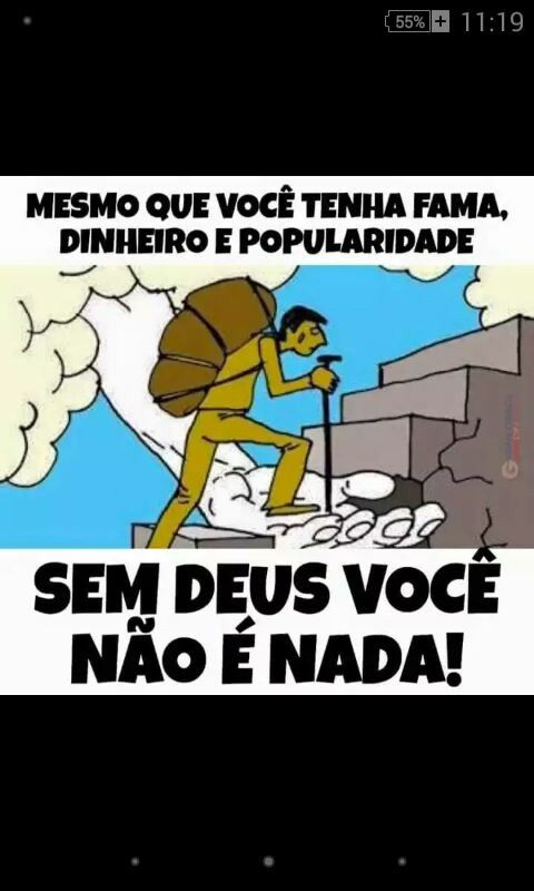 Exatamente...sem Deus nós não somos nada 🙌
