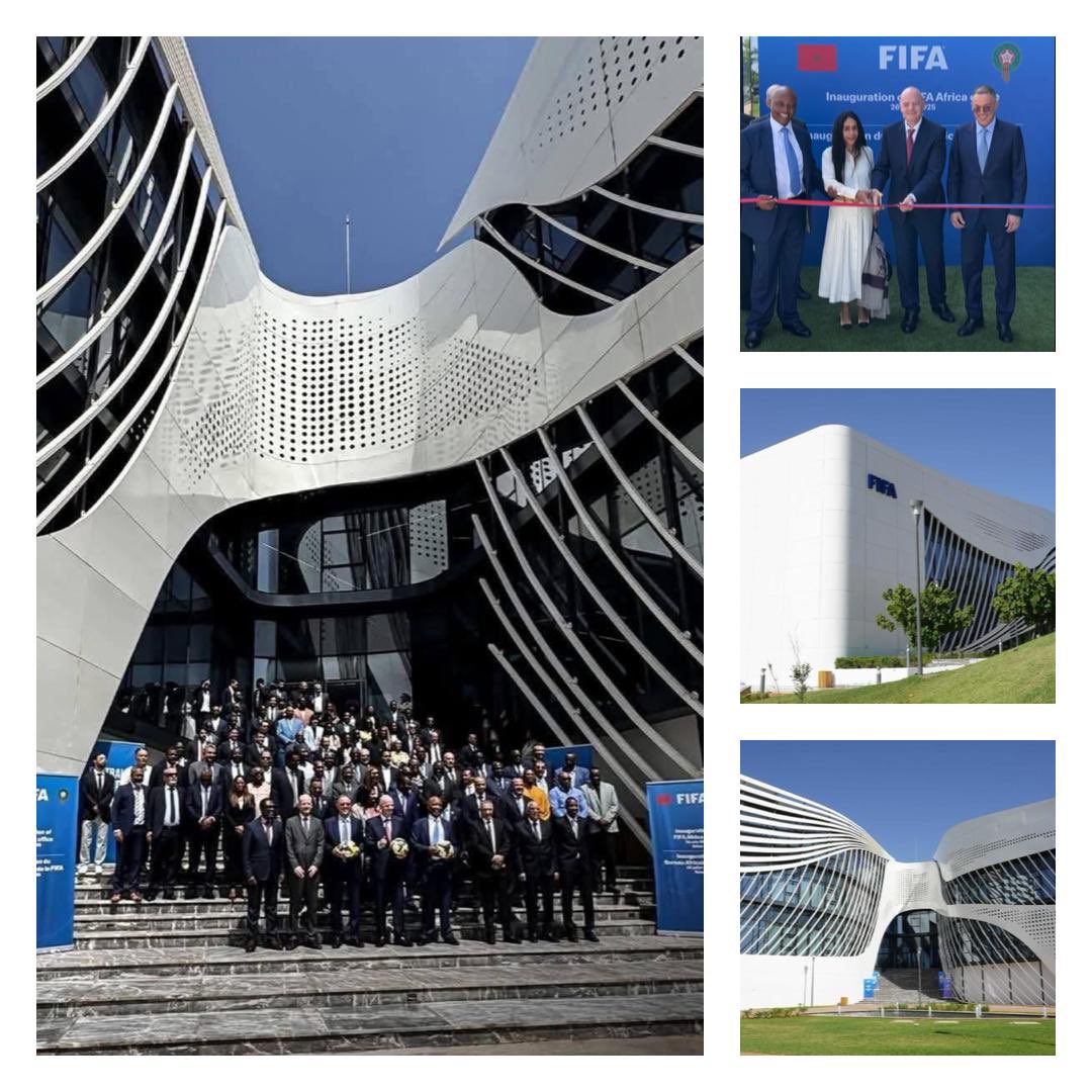 youamrani's tweet image. The inauguration of the ⚽️ FIFA ‘s first ever African headquarters in 🇲🇦 #Morocco is not only the inauguration of a building 🏢 but rather the reflection of the international trust in Morocco’s pioneering role in advancing soccer in #Africa. The Kingdom will continue to be one…