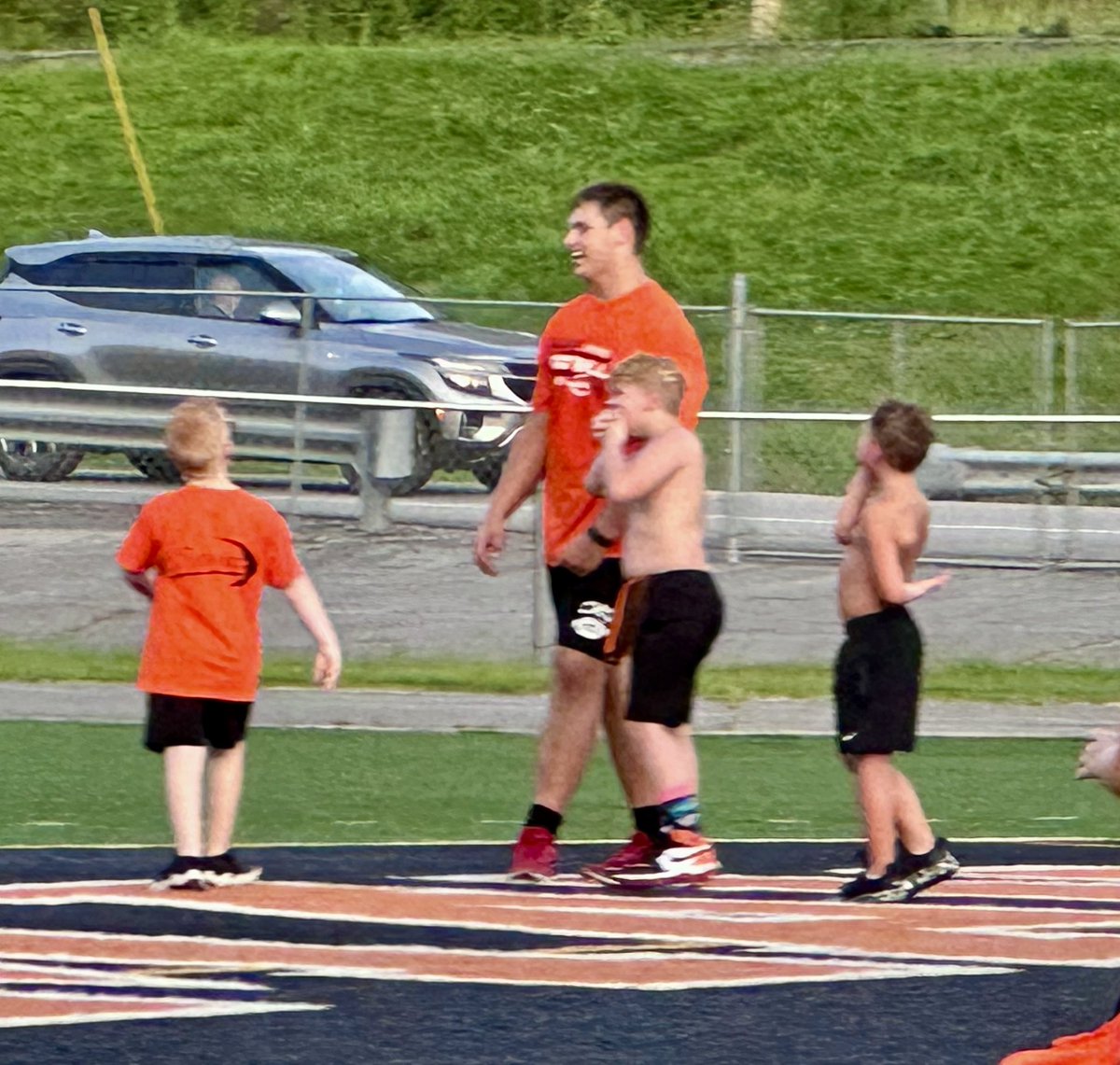 DavidAB2028's tweet image. Working the Jim Conley Memorial Youth Football Camp