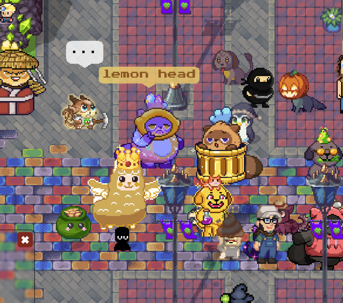 ChuckFresco's tweet image. Found a leader of the Lemon Heads @heidichristne in @pixels_online.
Wonder what she is up to? 😀
$PIXEL