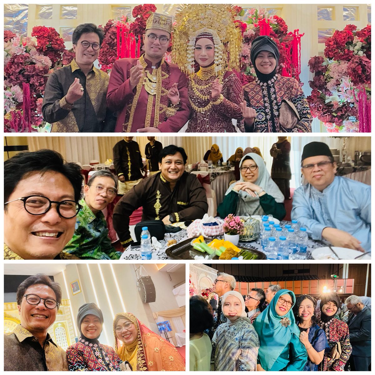 AlphaARachman's tweet photo. Menghadiri resepsi pernikahan putri Prof Herwina di UMJ dan putra dari kawan istri di Manggala Wanabakti, 26.07.2025 https://t.co/ehf9zWBbwk