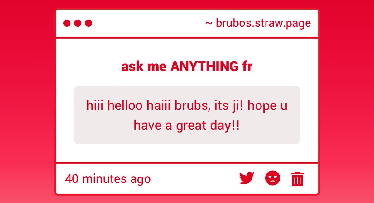 DEMOLITIONF4G's tweet image. Haii Ji &lt;3
I hope u have a great day too!!
Brubos.straw.page