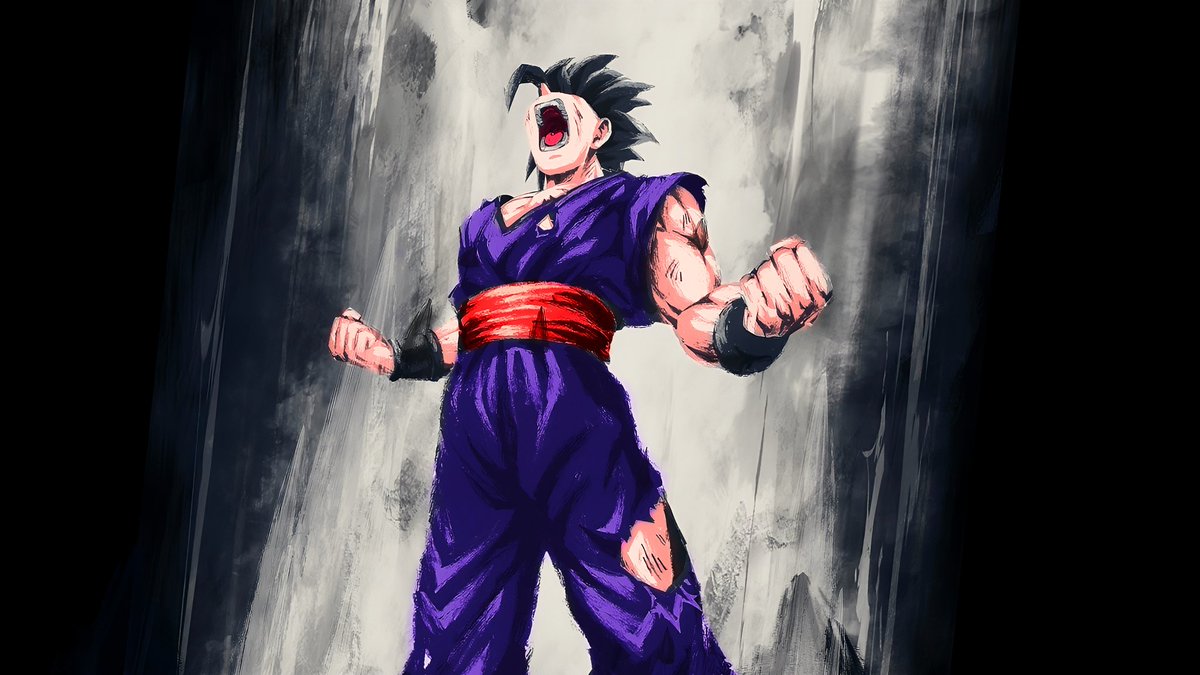 tz_emon's tweet image. Colored Ink Brush of Beast