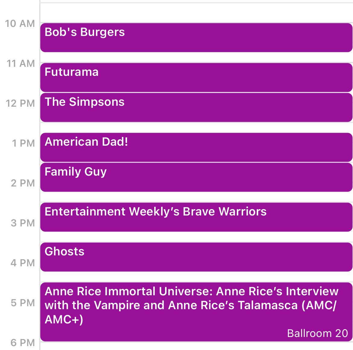 most_def's tweet image. Day three (and final for me) of #SDCC and my day is the MOST packed it’s been. #BobsBurgers #Futurama #TheSimpsons #AmericanDad #FamilyGuy #GhostsCBS #IWTV
