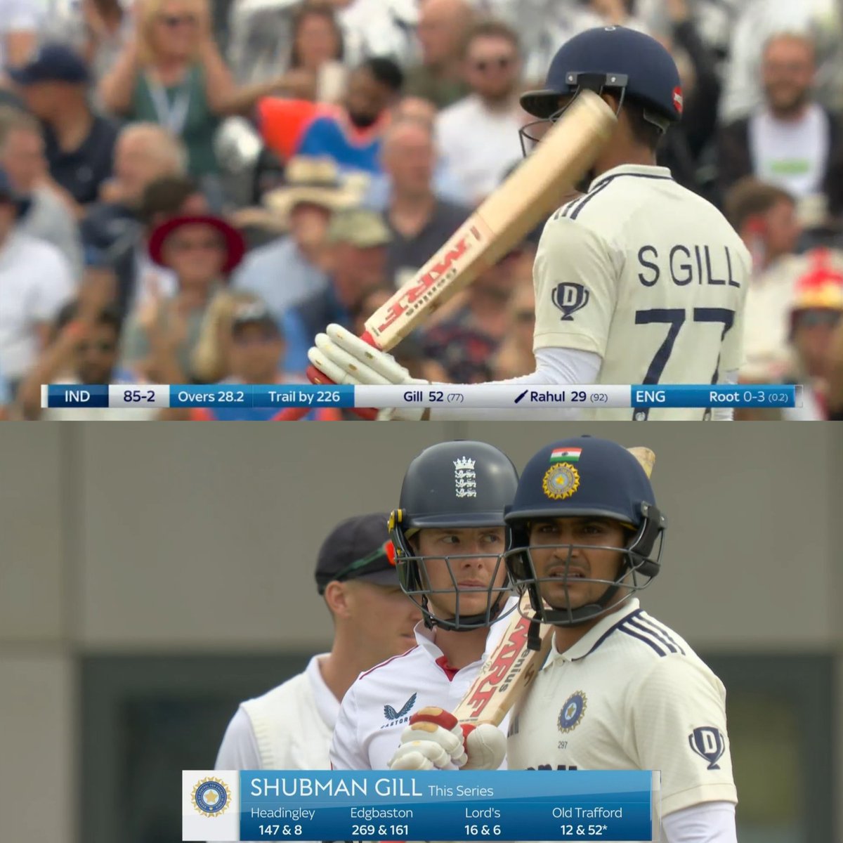 prateek_295's tweet image. &quot;600 runs &amp;amp; he is done for the series&quot;
&quot;Jaiswal ball purana karke deta hai&quot;
&quot;No flat pitch no party&quot; 

Shubman Gill responded all the criticism by scoring a 50 after his team was at 0/2

#ShubmanGill #ENGvIND