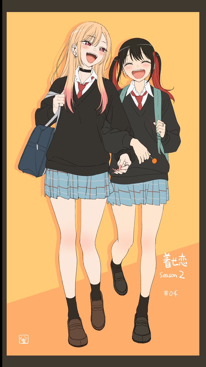 yaehei's tweet image. #着せ恋アニメ #着せ恋
着せ恋二期4話(16話)ご視聴ありがとうございます!
教室シーンあたりで今回も原画参加しておりました。
クラスのみんなとの関係が深まって良かったねごじょーくん…!
次週もお楽しみに!!
(イラストはのわマリン描きたかっただけ)