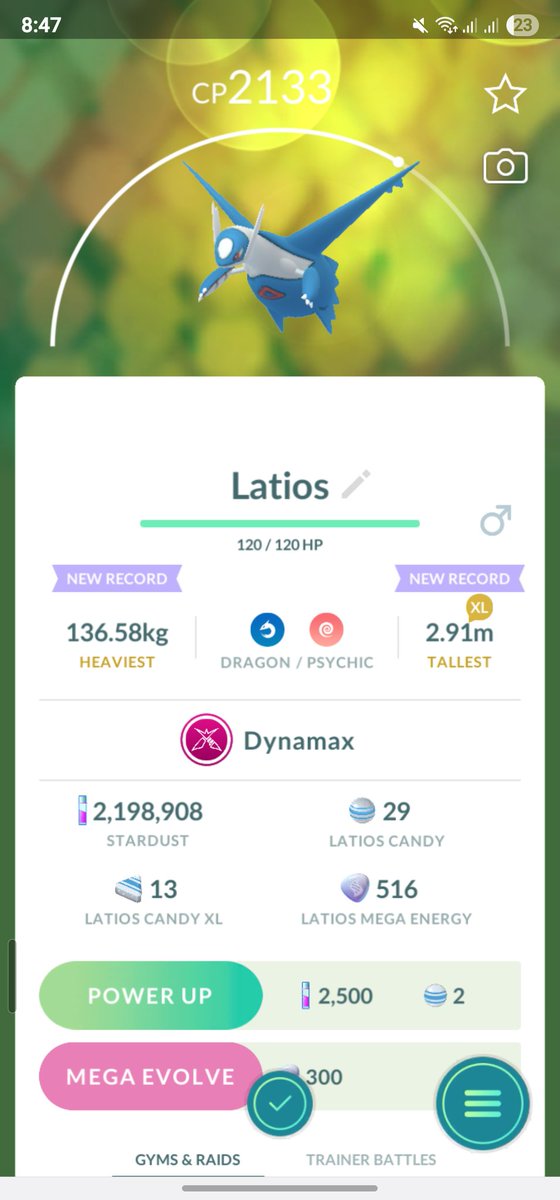 New Dynamax Latios &amp; Latias Available for Trade.
#Pokemongo
#DynamaxPokemongo
#dynamaxlatios
#dynamaxlatias