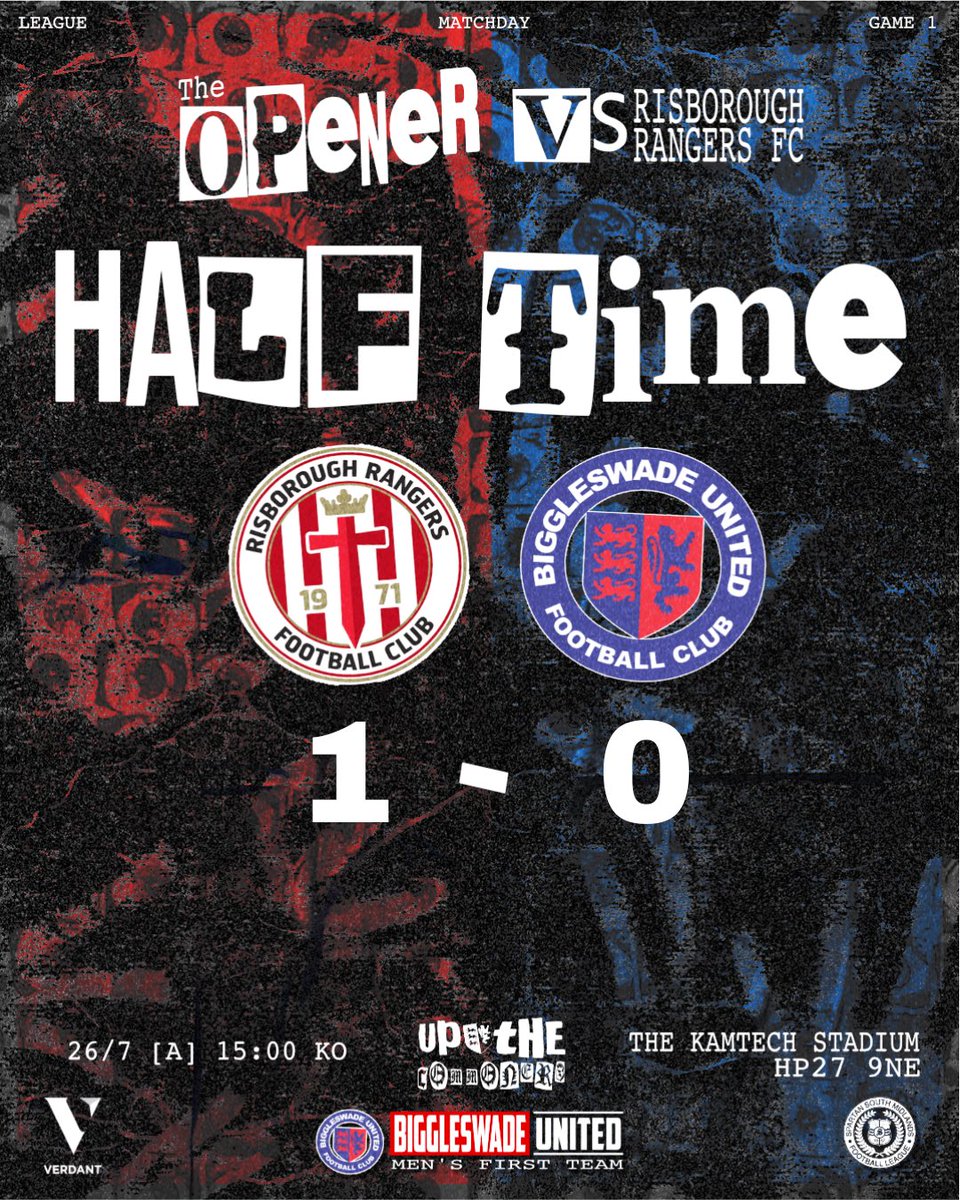 Biggleswadeutd's tweet image. ⏸️ 45’
🔴@RRFC_1971 1-0 #BUFC🔵
We are down 1 at the break!
#oneclub #upthecommoners
