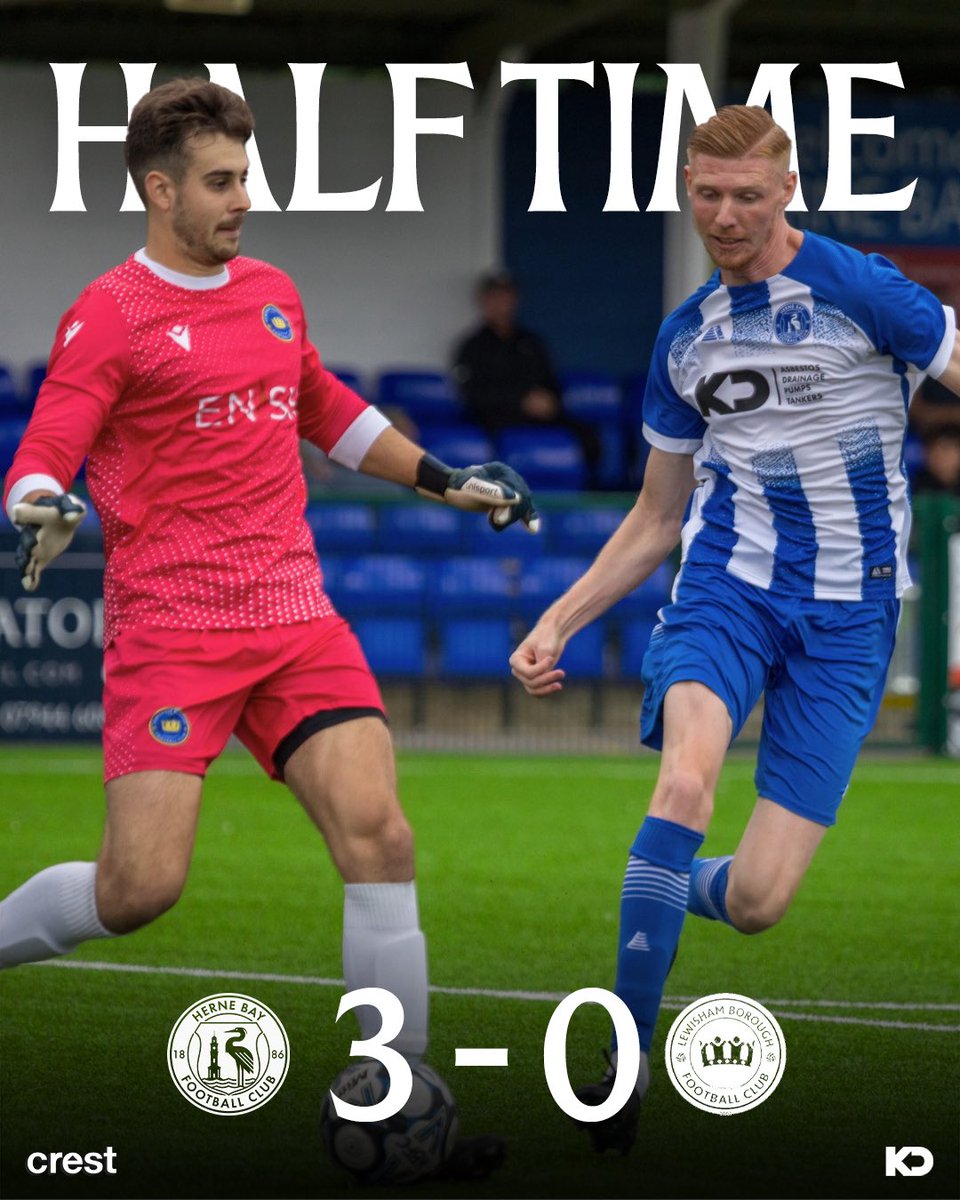 HerneBayFC's tweet image. β±οΈ | ππππ π§ππ π
After solid opening forty-five as the Bay lead Lewisham Borough by three. The Bay find their goals through Bloomfield and an Ababio double.
πΈ | @nwmproductions_
π΅ 3-0 π‘
#HBFC | #WeAreTheBay