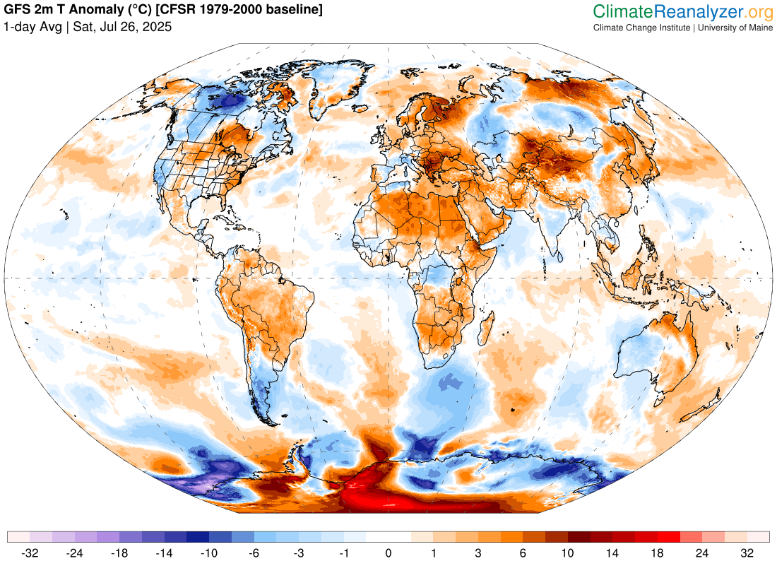 "It's volcanoes"
"It's the sun"
"It's chemtrails"
"It's data manipulation"
"It's always changed"
"Something about Al Gore"
"It's mercury in retrograde"

Climate denialists will believe anything aside from the blindingly obvious fact that the planet is warming.. because of us.