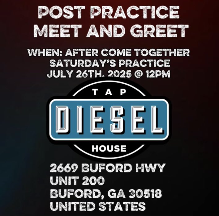 biglowkuntry's tweet image. We’re going to go to Diesel Tap House right after Atlanta Falcons Training camp