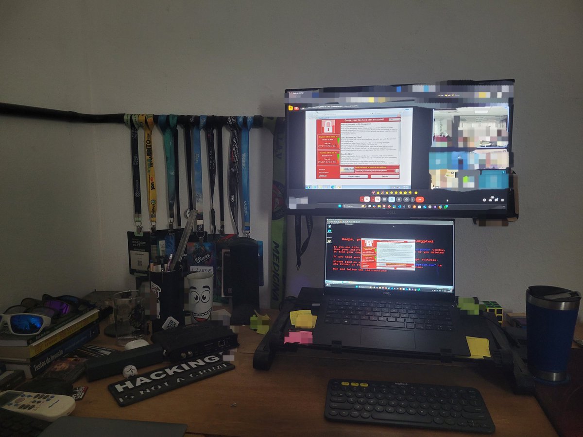 luketRJ45's tweet photo. Primeiro dia de aula na Pós Graduação de Segurança Ofensiva e Inteligência Cibernética na UFPE. Infecção de máquina com o Ransomware WannaCry e remediação com antivírus bootável. https://t.co/ecHNWKm1IX