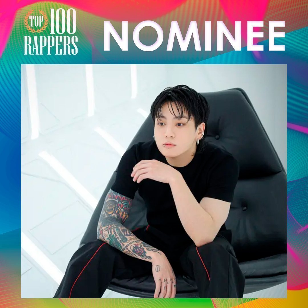 TOP100KPOP's tweet image. JUNG KOOK (BTS) was nominated for the Best Rapper Award (FINAL) π
π¨ LAST 2 DAYS TO VOTE!!!
π VOTE: dabeme.com.br/top100/