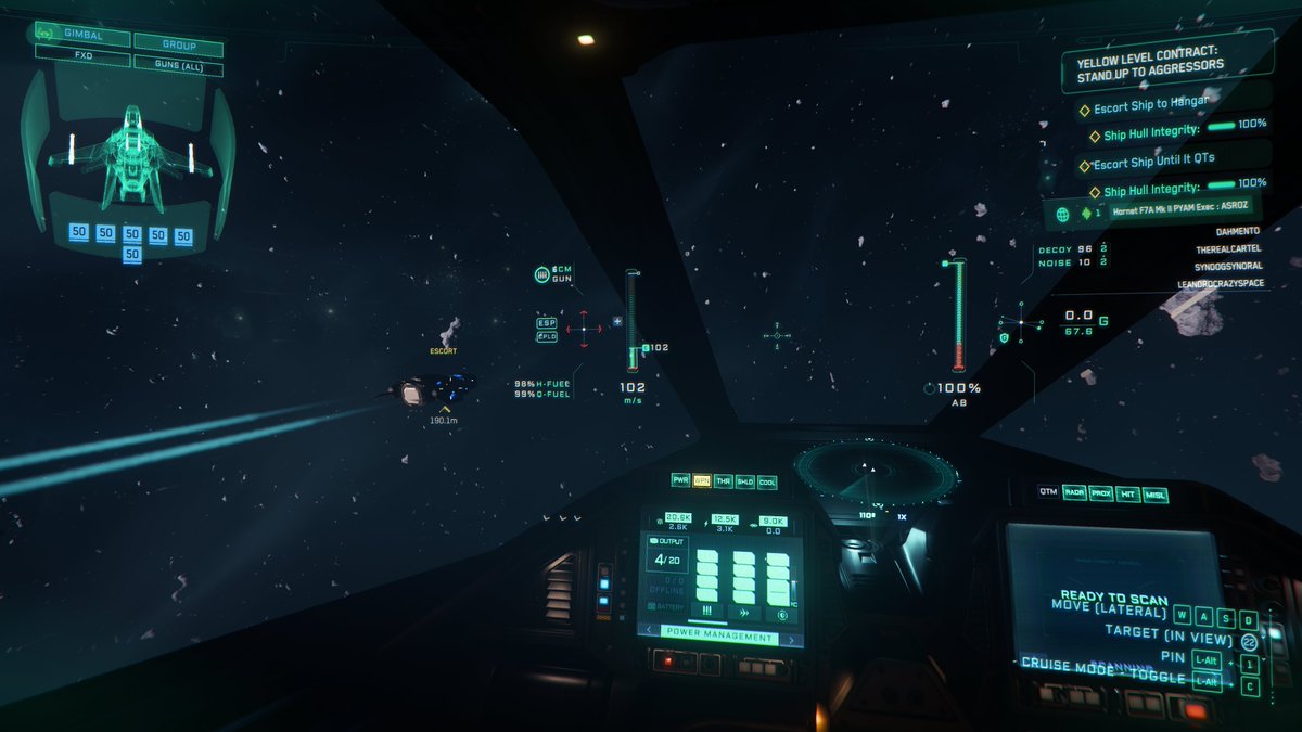 HeyItsBWags's tweet image. I&apos;m on your wing, freighter.  Covering your exit. #StarCitizen