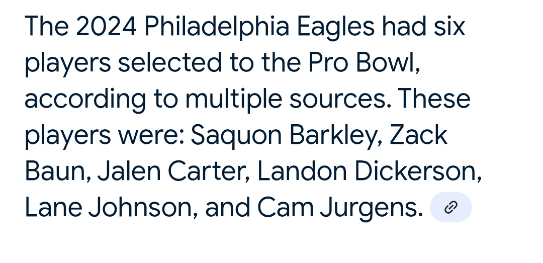 BraidedSochan's tweet image. The 2015 Carolina Panthers had more probowlers than the 2015 Broncos and the 2024 Philadelphia Eagles.