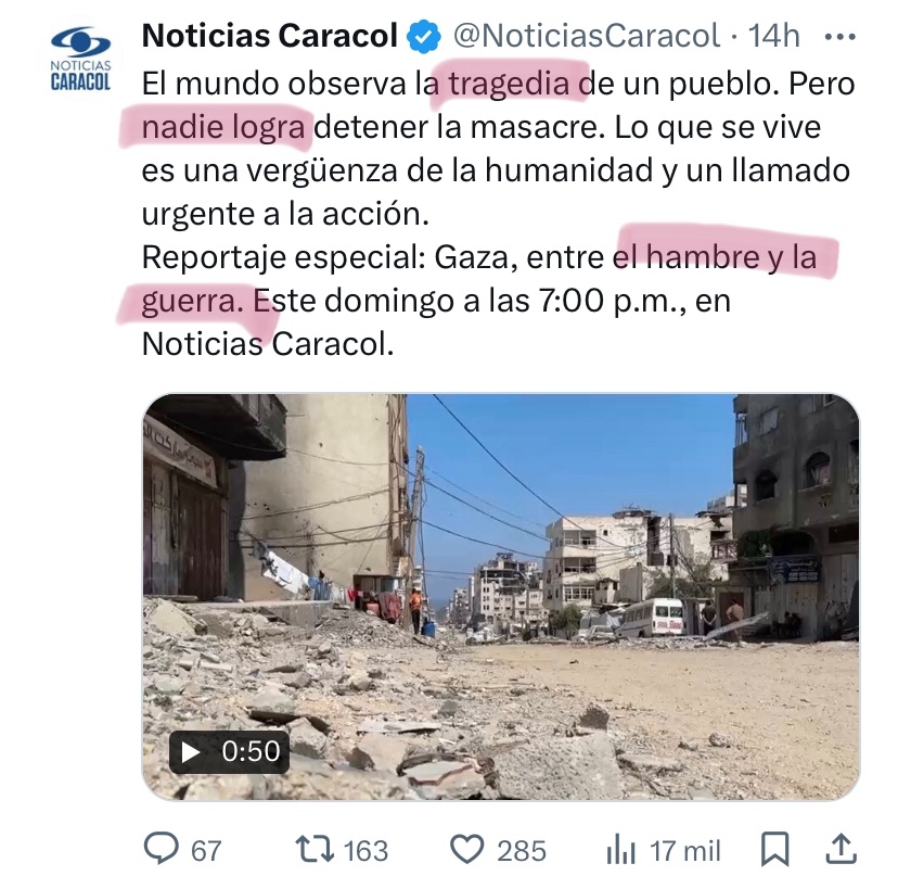 carolannfiru's tweet image. No es tragedia. Es G3N0C1D10
No es que nadie logra pararlo.
Los que tienen poder para hacerlo, lo apoyan.
No es hambre, no es guerra.
ES G3N0C1D10
Y también están matando a los periodistas que hacen bien su trabajo.
Y a doctores.
Y activistas.