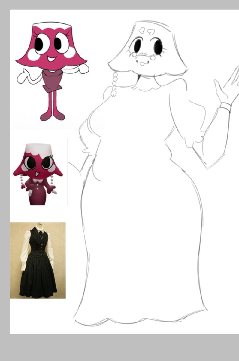 Ru1nxlove's tweet image. Wip of Brightney Lampy! I like to think she&apos;s very motherly + and a teacher:3
#wip #dandysworld