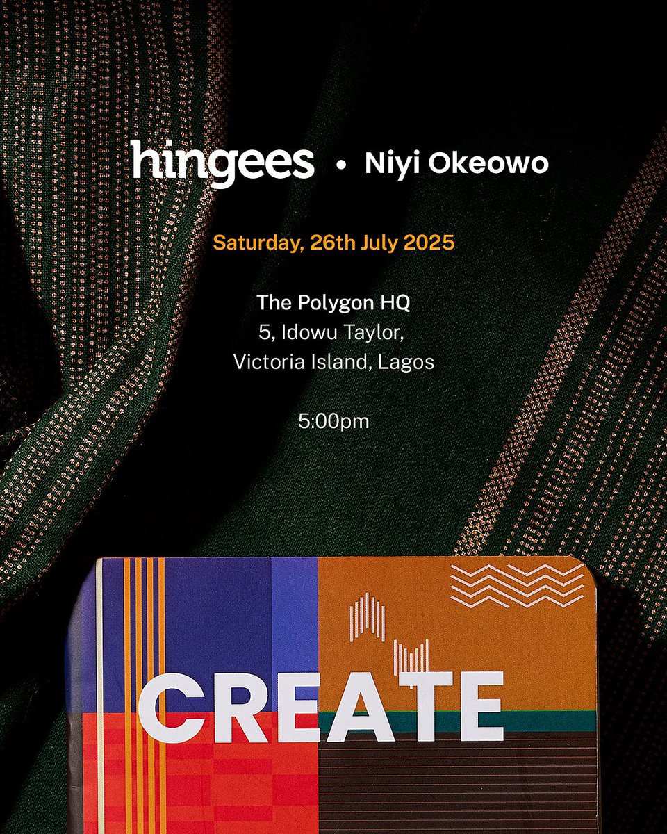 Hingees Lifestyle (@hingees) on Twitter photo The CREATE x <a href="/niyiokeowo/">Metta World Peace</a> collection is now live!
3 beautifully illustrated notepads inspired by Aso Oke, reimagined through paper and print.
You can shop the full collection now:
hingees.com/stationery
Or better yet, come see it in person today at The Polygon HQ. The CREATE x <a href="/niyiokeowo/">Metta World Peace</a> collection is now live!
3 beautifully illustrated notepads inspired by Aso Oke, reimagined through paper and print.
You can shop the full collection now:
hingees.com/stationery
Or better yet, come see it in person today at The Polygon HQ.