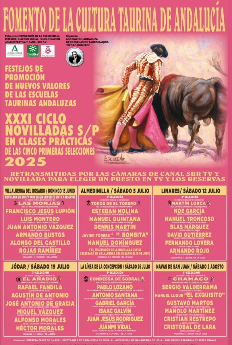 JORGE ESPINOSA DE LOS MONTEROS (@jemcito) on Twitter photo Hoy en la Línea de la Concepción, Cadiz, XXXI Ciclo de Novilladas,Pablo Lozano, Antonio Santana, Gabriel Garcia, Isaac Galván, Juan Jesús Rodríguez y Juanmi Vidal. Novillos de Los Millares. Transmisión en vivo por <a href="/canalsur/">CanalSur</a>, <a href="/eromerotpt/">Enrique Romero</a>, maestro Ruiz Miguel y <a href="/noelialopeztv/">NOELIA LOPEZ FERNANDEZ</a> Hoy en la Línea de la Concepción, Cadiz, XXXI Ciclo de Novilladas,Pablo Lozano, Antonio Santana, Gabriel Garcia, Isaac Galván, Juan Jesús Rodríguez y Juanmi Vidal. Novillos de Los Millares. Transmisión en vivo por <a href="/canalsur/">CanalSur</a>, <a href="/eromerotpt/">Enrique Romero</a>, maestro Ruiz Miguel y <a href="/noelialopeztv/">NOELIA LOPEZ FERNANDEZ</a>